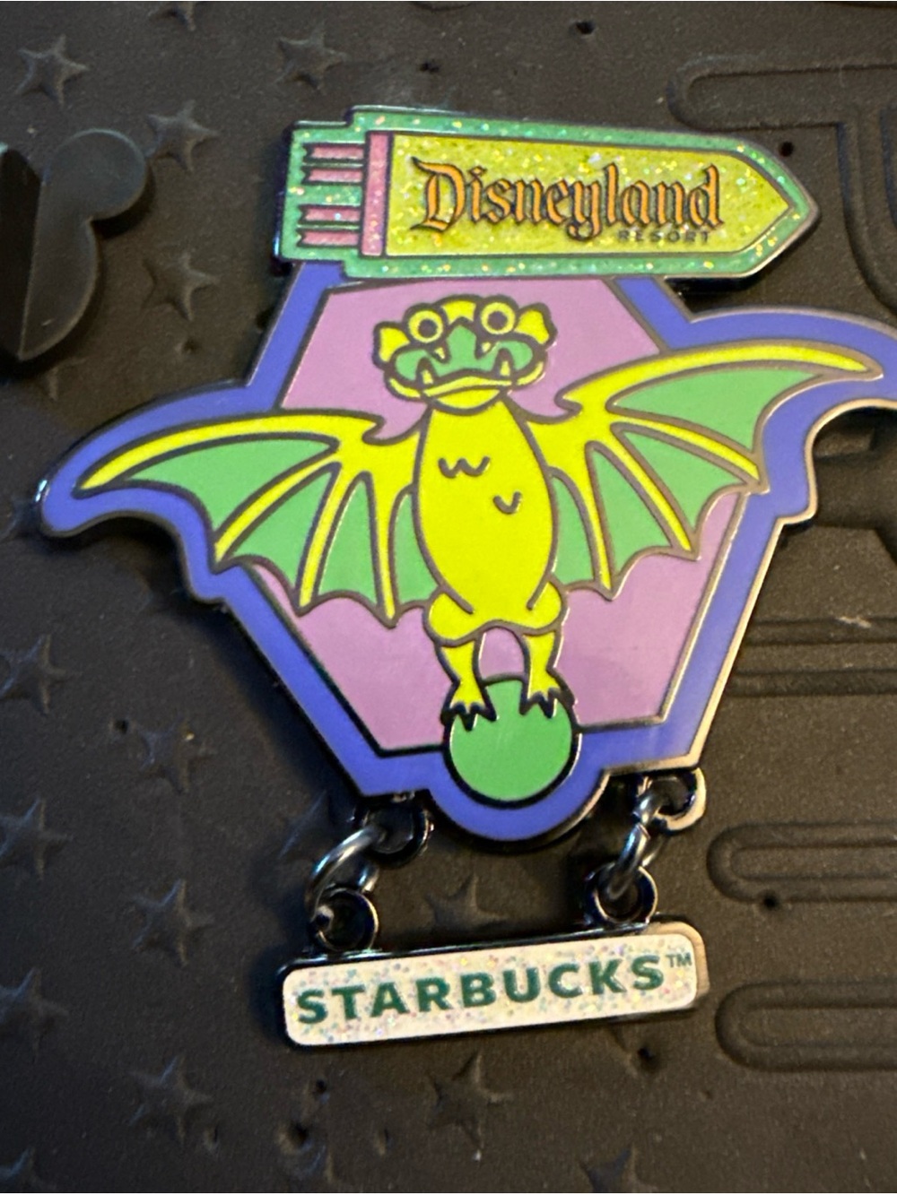 Disney Disneyland DLR 2026 Starbucks Haunted Mansion Bat Gargoyle Mystery Pin